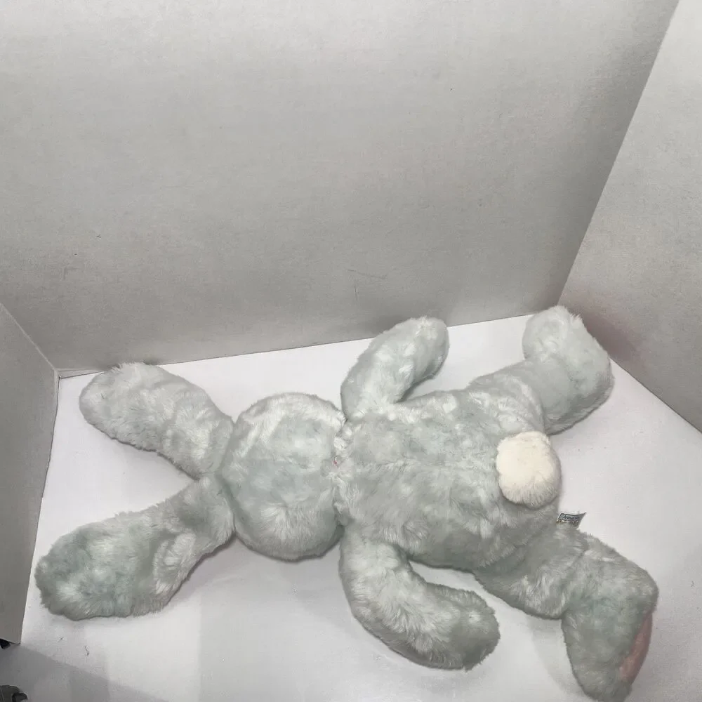 RARE Large 18" Vintage Stuffed Animal Alley Toys R Us Blue Plush Bunny Rabbit - Picture 15 of 16